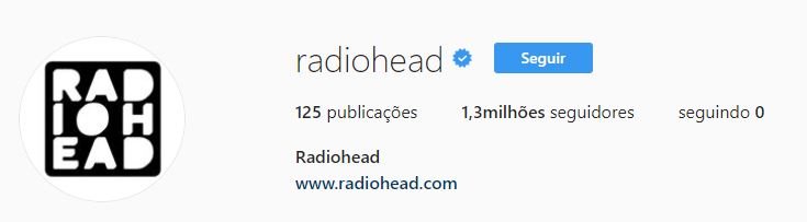 Radiohead Instagram