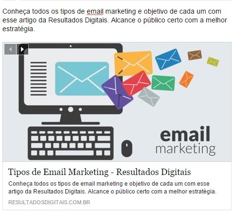 Tipos de Email Marketing - com imagem