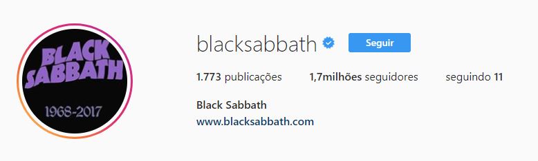 black sabbath instagram