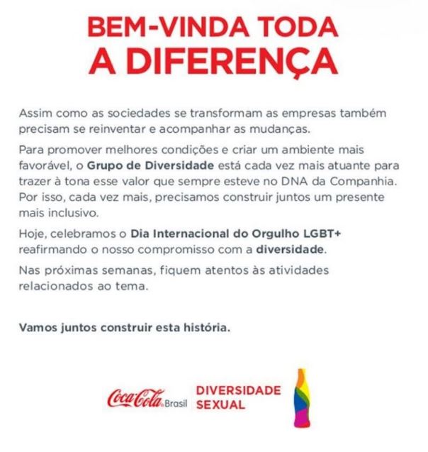 email marketing coca-cola diversidade