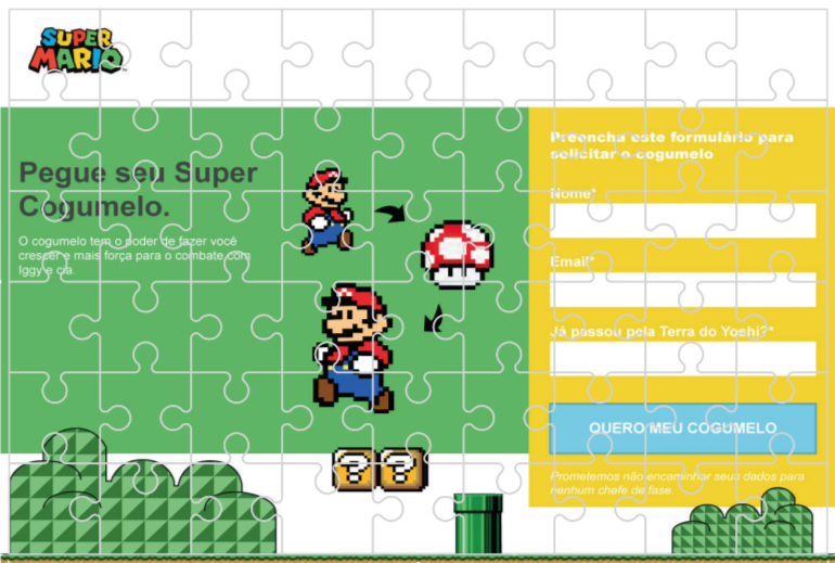 Super Mario - Landing Page