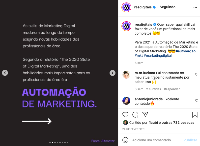 marketing digital no instagram