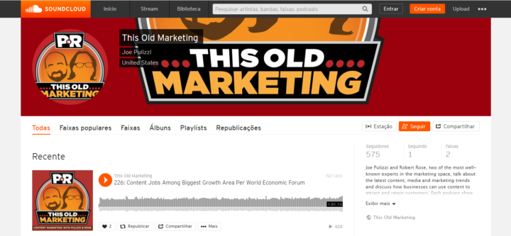 podcast this old marketing tela do soundcloud