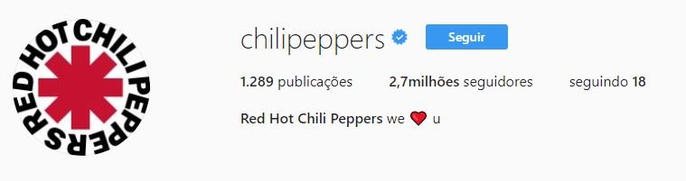 red hot chili peppers instagram