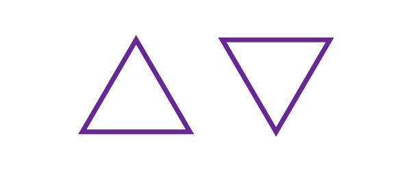 triângulos conceito design