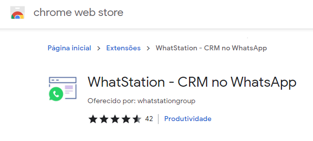 O WhatStation está disponível no Chrome Web Store para download de forma gratuita.