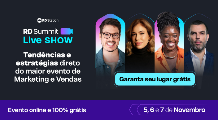Live Show 2025: versão online do RD Summit reúne especialistas em mais de 30 horas de conteúdo Live Show 2025: versão online do RD Summit reúne especialistas em mais de 30 horas de conteúdo