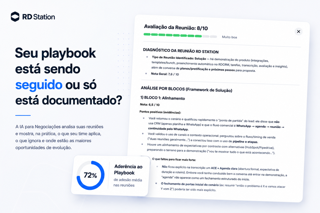 Exemplo de CRM com IA: Add-on IA para Negociações do RD Station CRM